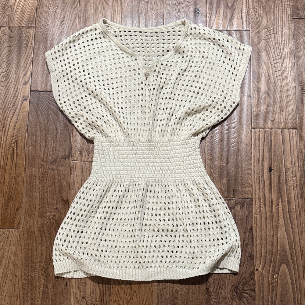 Cupshe Swim Cover Up in Beige Sz S